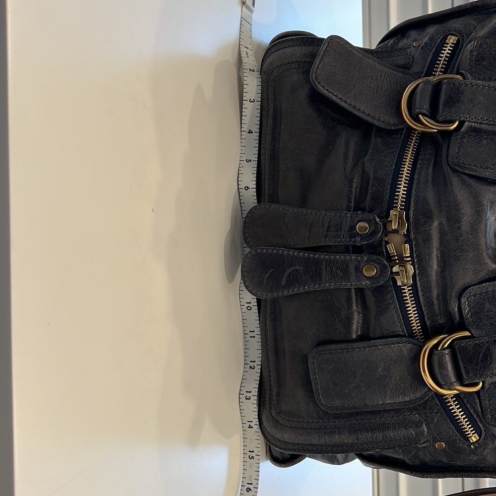 Chloe Vintage Leather Bay Bag -Blue - Picture 12 of 12